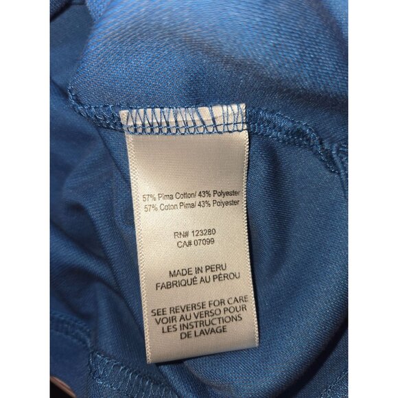 Travis Mathew Mens XL Polo Blue Pima Cotton Blend - Picture 6 of 7